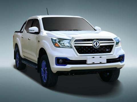 Luxury Dongfeng Rich 6 EV 4x2 Double Cab Pickup Truck Car LHD 1